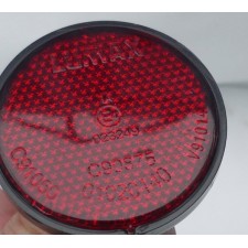 ODRAZKA SE ŠROUBEM ČERVENÁ S ČERNÝM LEMEM (60MM) - ORIGINÁL PRO JAWA 300,350 CL PÉRÁK, KÝVAČKA